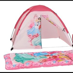 Disney princess tent and sleeping bag EUC